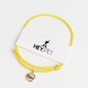 Coleira Com Pingente - Amarelo