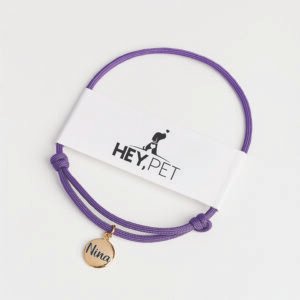 Coleira Com Pingente - Roxo